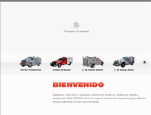 Tablet Screenshot of camiondebomberos.com